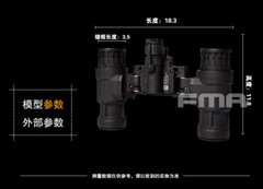 FMA Tactical Helmet AN/PVS-31 Night Vision Goggle NVG Dummy Model No Function