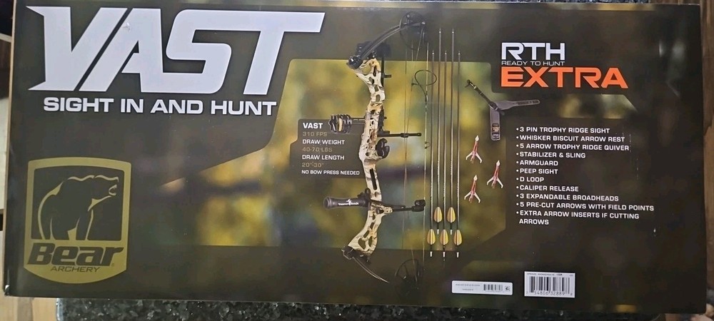 Bear Archery Vast Right Hand Compound Bow – God’s Country Color (AV04A2X0A7R)