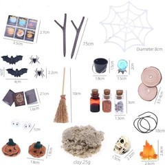 BinaryABC Halloween Dollhouse Miniature Garden Accessories,Halloween Mini Fai…