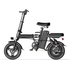mini folding e bike 14 inch 2 seat person 400w power full suspension long range