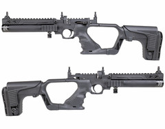 HATSAN Jet I Black .25 cal PCP Air Pistol Converts to Air Rifle with Pellets