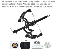 New Compound Ball Shooting Bow Steel Ball Launcher Hunting Slingshot Archery Kit