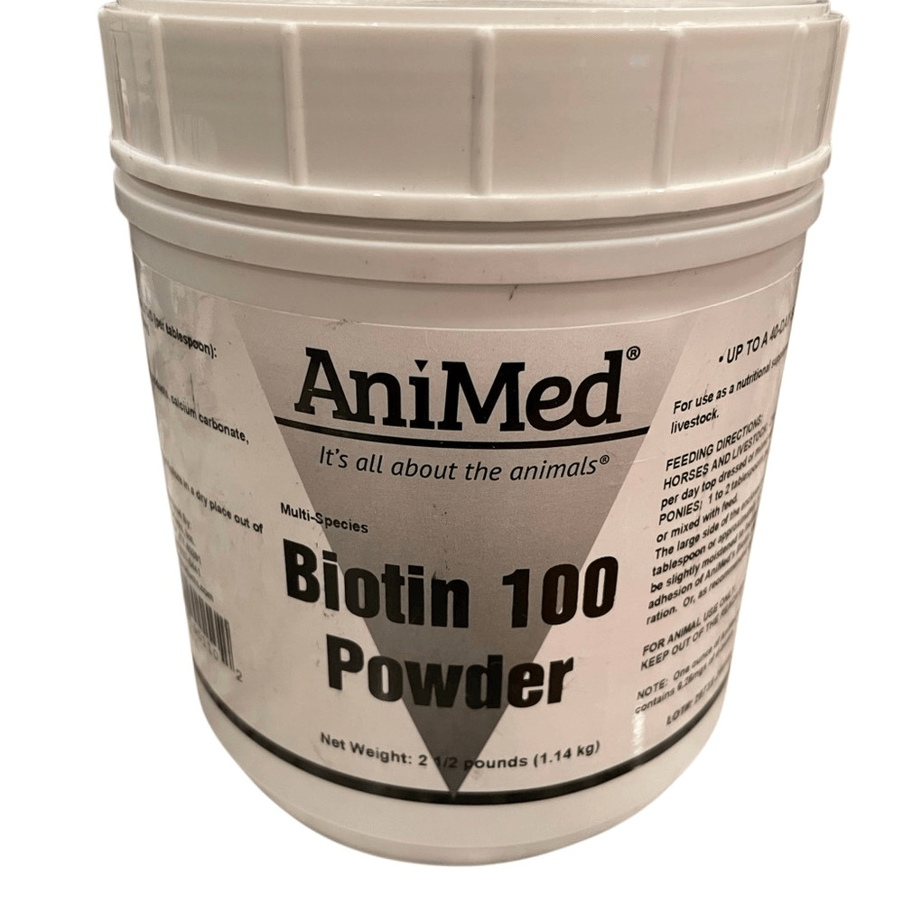 AniMed Biotin 100 Powder Horse Supplement 2.5LB