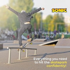 Sonic Character Skateboards – Cruiser Skateboard with ABEC 5 Bearings, Durabl…