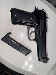 Classic Army Black Airsoft Pistol with Magazine Included