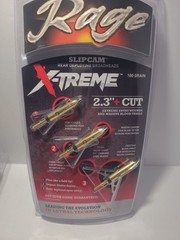 ONE RAGE Slipcam X-TREME extreme 2″+ cut mechanical 2 blade broadheads 100 grain