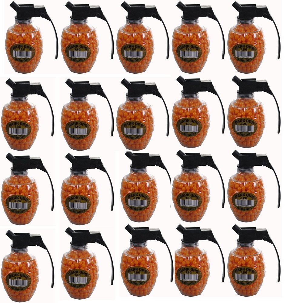 Q=20 | Airsoft BB Bottles .12 Gram 6mm BBs Pistol & Rifle Gun Ammo 16,000 Rounds