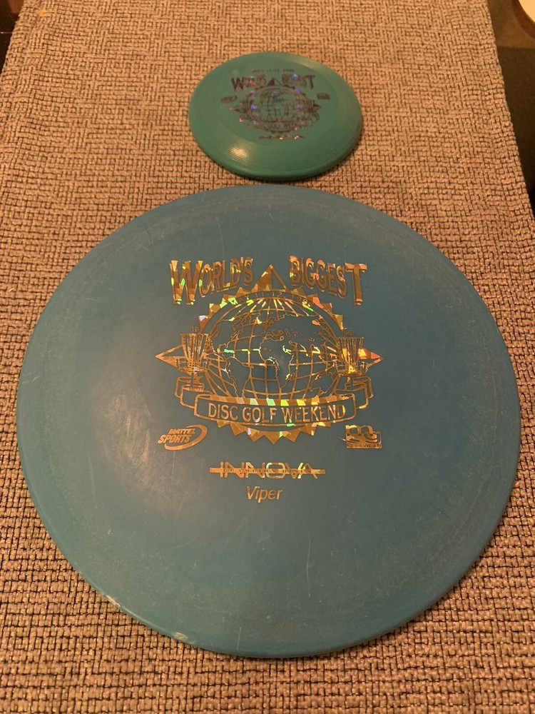 Vintage Innova Viper 170g w/ 1996 Worlds Biggest Disc Golf Weekend Stamp & Mini