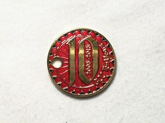 GCC 10 Years Anniversary – Antique Silver Finish – New Unactivated Geocoin