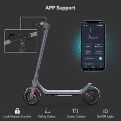 LEQISMART A6L MAX E-Scooter 10″ 500W Motor 25km/h 31 Miles Long Range Adult