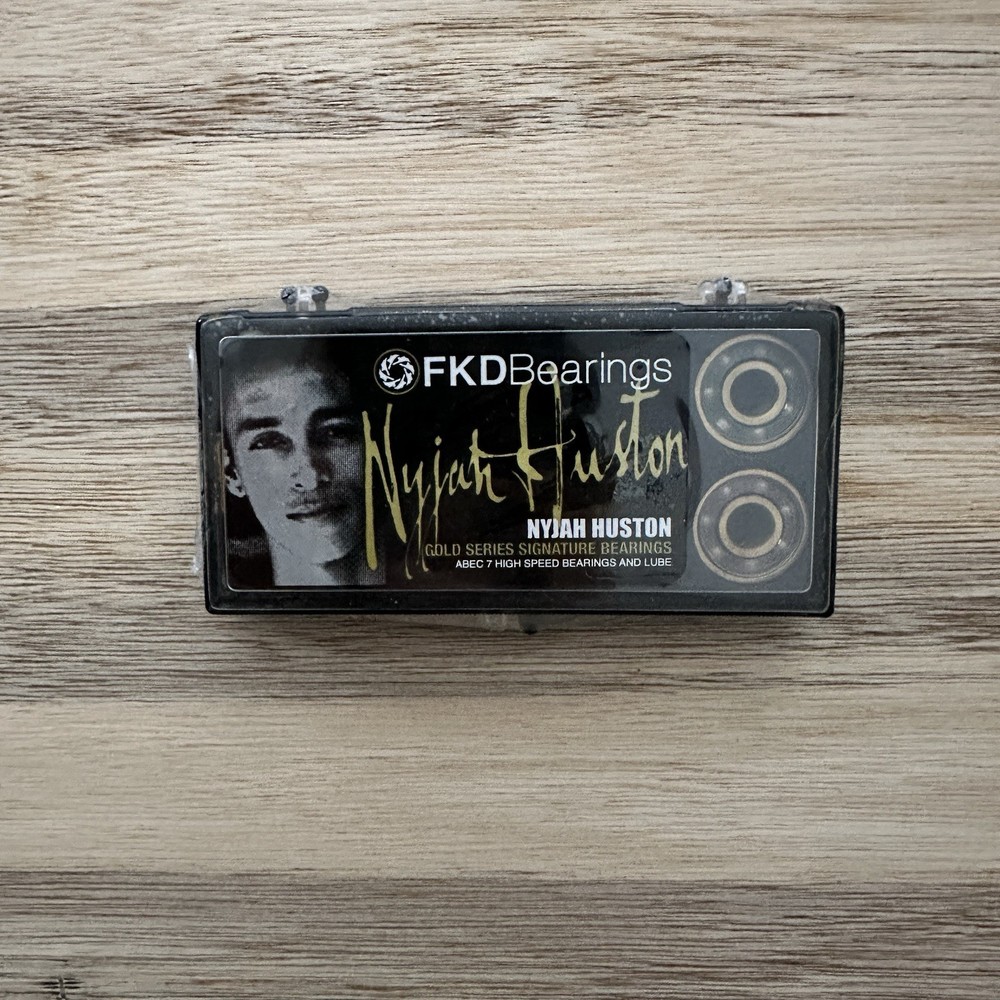 FKD Bearings Gold Limited Edition Nyjah Huston ABEC 7 High Speed Bearings New
