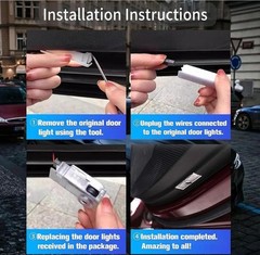 2Pcs Car Door Lights Compatible With Challenger 2015-Present. Personality Pat