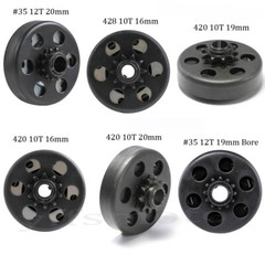 16mm-20mm Bore 10T 12T 13T Centrifugal Clutch 420 428 #35 Sprocket for Drift ATV