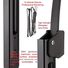 Archery 55″ Folding Survival Bow Set for Adults, Portable Recurve Bow for Out…