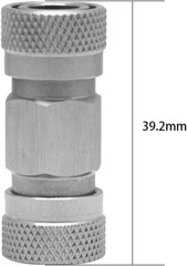 Paintball PCP Double 8mm Female Quick-Disconnect Coupling Adaptor Stainless S…