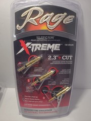 ONE RAGE Slipcam X-TREME extreme 2″+ cut mechanical 2 blade broadheads 100 grain