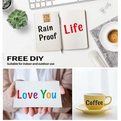 Self Adhesive Alphabet Stickers, 12 Sheets, Mailbox Labels, Notebook Decals