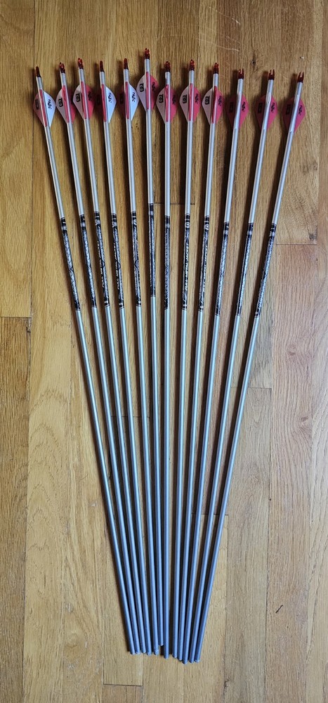 Easton FMJ 6mm 320 Spine Red/White 12 pack