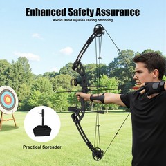 Black Archery Hunting Compound Bow Kit Beginner Archery Tool Right-Hand 30-60lbs
