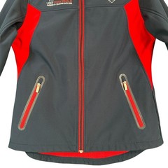 Ariat Jacket Team EQ Softshell USEF Pony Finals Navy Red L Equestrian Zip