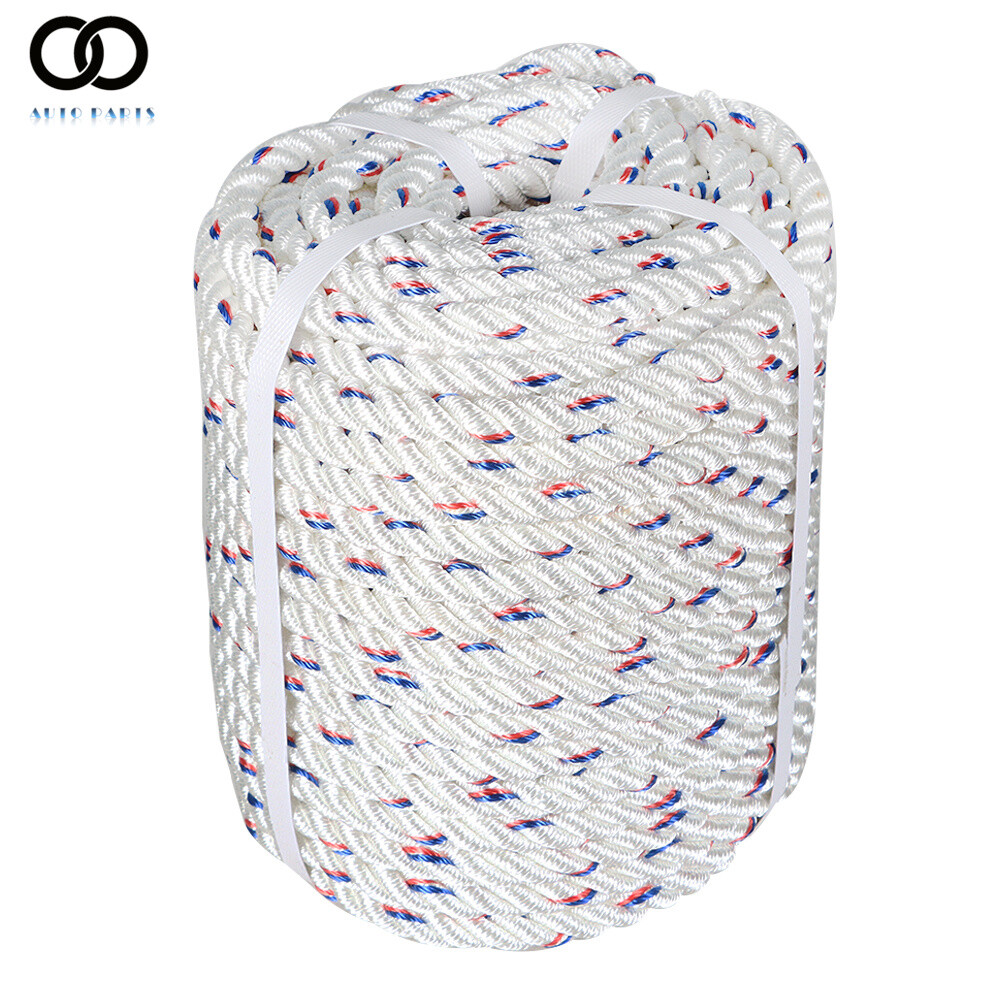 5/8in x 150′ Double Braid Rope Polyester Arborist Rope Rigging Line Sailing Rope