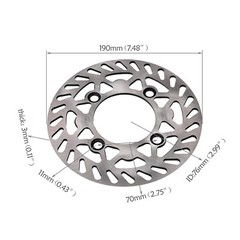 70/100-19 90/100-16 Tire Rim Wheel Assembly Disc Rotor Sprocket Dirt Pit Bike
