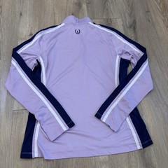 Kerrits Women’s Equestrian Long Sleeve 1/4 Zip Riding Shirt Purple Size M
