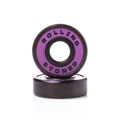 Rolling Stoned Skateboard Bearings 8 Pack – Purple