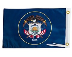 Utah Flag 12×18 Inches – Perfect for UTV ATV SxS Boats – Attach to Whip Lights