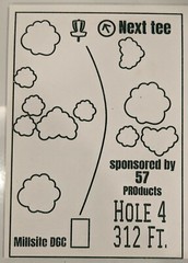Custom tee signs, 8 x 11, color varies by preference.