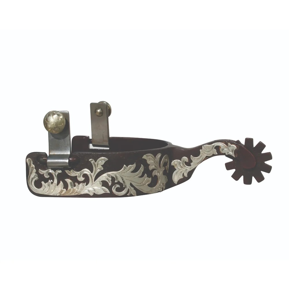 Professional’s Choice Bob Avila Western Floral Engraved Spurs – 2 1/4”-2 1/2”
