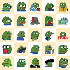 Mix 10/50 PCs Pepe the Frog MEME Cartoon Anime Luggage Car Sticker -No Duplicate
