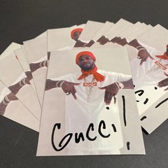 SUPREME Sticker Gucci Mane Signature 100% Authentic , New Brick Squad 1017