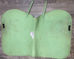 EQUIS LIGHT GREEN ENGLISH A/P SADDLE PAD 21 1/2» X 40» FULL