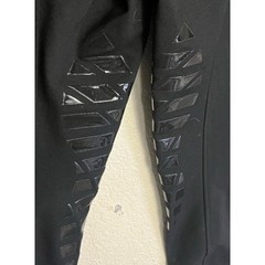 HR Farm Womens Size 26 Black Equestrian Riding Breeches Knee Grip Stretch Pants