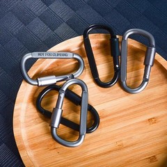 4-6Pcs Aluminum Alloy Carabiner Set Keychain Clip Hook for Camping Outdoor EDC