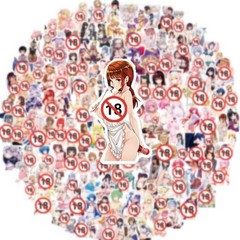 200pcs Sexy Anime Girls Hentai Stickers – Diy Graffiti Decals for Phone, Laptop