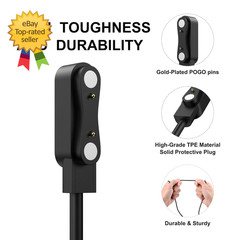 2 Pack for Raycon Bone Conduction Headphones Charger Magnetic USB Charging Cable