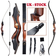 Archery 60» Wooden Takedown Recurve Bow for Target Hunting & Target 30-50lbs.