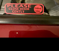 2 Permanent vinyl car sticker