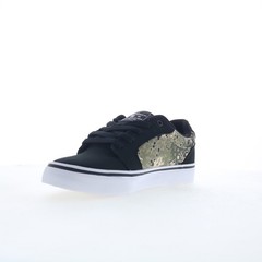 DC Anvil TX 320040-XKCW Mens Black Canvas Skate Inspired Sneakers Shoes