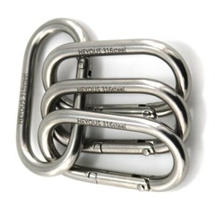 1/4 Inch 4PCS Heavy Duty Carabiner Clip 2.36″ Spring Snap Hooks Spring Clips