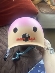 Triple Eight Eight Ball Youth Skateboarding Helmet Pink Blue Gradient 52-56cm