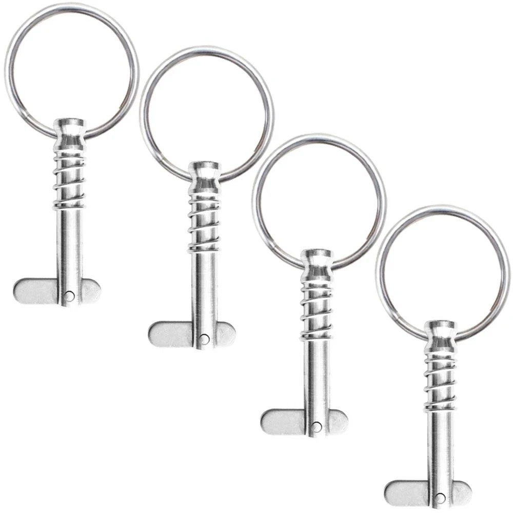 4 Pcs Quick Release Pin 1/4″ Diameter w/ Drop Cam & Spring, 1/4″ x 0.9″