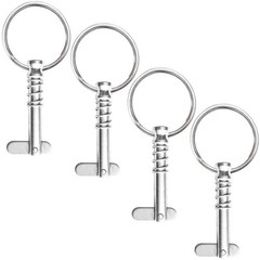 4 Pcs Quick Release Pin 1/4″ Diameter w/ Drop Cam & Spring, 1/4″ x 0.9″