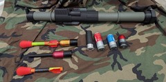 Airsoft 40mm Launcher, RB40, Airsoft Launcher, CO2, Green Gas, Taginn, Foam