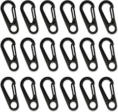 18PCS Mini Carabiner Clips Tiny Spring Snap Hook Keychains, Multi-Purpose Alloy