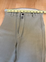 DEVON AIRE Sage Green & Tan riding breeches 26 Long *EUC* Stretch