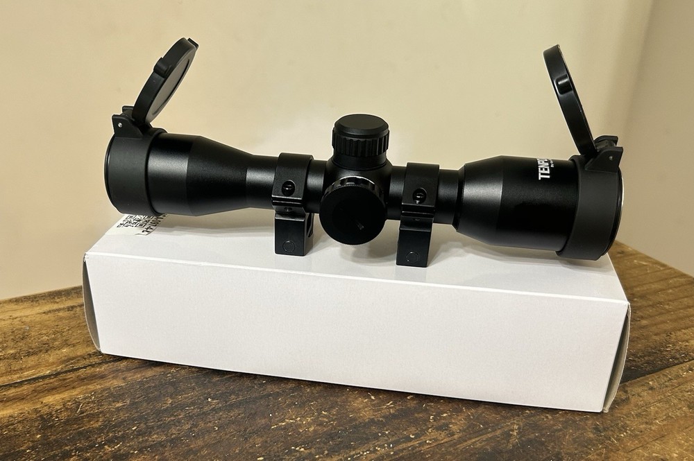 New In Box TenPoint Pro-View 400 Illuminated Crossbow Scope w/ Rings & Lens Caps