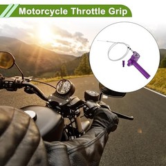 22mm Throttle with 120cm White Throttle Cable CNC Aluminum Alloy Motorcycle